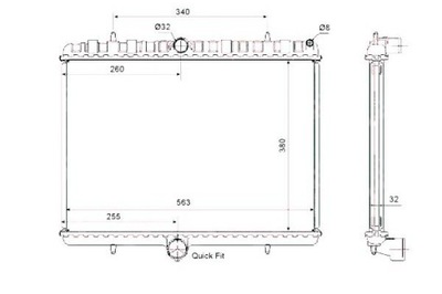 Nrf радиатор citroen c8 jumpy 2,0hdi 07- fiat scu фото №1