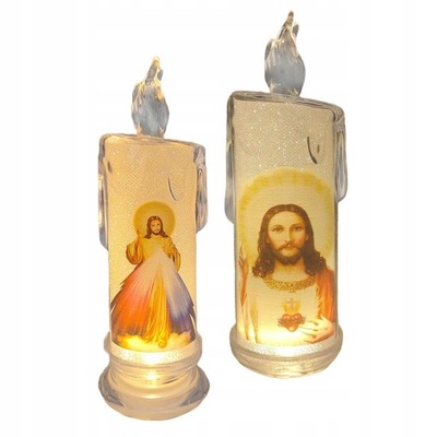2x Lampa Dekoracyjna Świeca Modlitewna Ozdoba