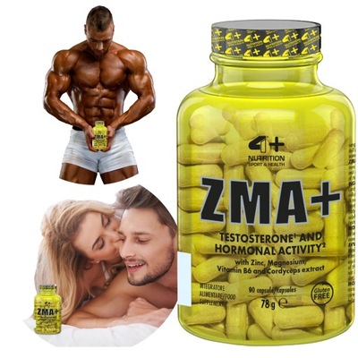 TESTOSTERON BOOSTER 90 kaps CYNK ZMA + LIBIDO MAGNEZ MOCNY TESTOSTERONU