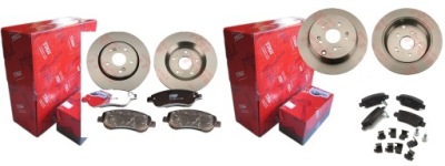 Тормозные диски тормозные колодки p+t trw honda cr-v iii 293mm фото №1