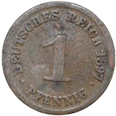 1 Pfennig 1897 G Rzadka