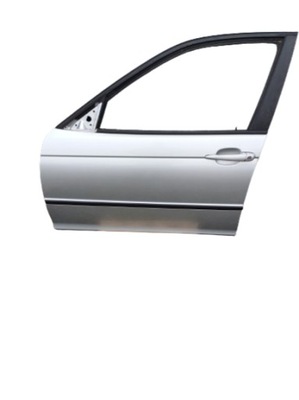Bmw e46 дверь левый перед titansilber фото №1