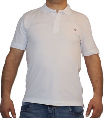 Tommy Hilfiger koszulka polo biały poloshirt L