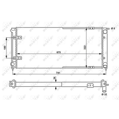 Радиатор vw golf i ii jetta i ii scirocco 82-92 фото №1