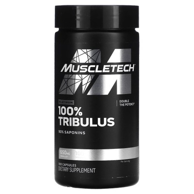 MuscleTech, Platinum 100% Tribulus, 650 mg, 100 Kapsułek