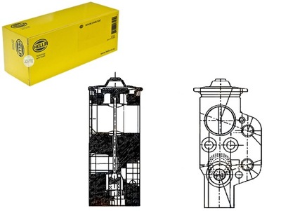 Hella клапан расширительный seat cordoba 2.0 6l2 фото №1