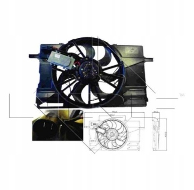 Вентилятор nrf до volvo v50 2.4 t5 фото №1