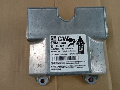 Модуль датчик подушек подушка безопасности opel astra h 13188857 фото №1