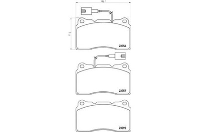 BREMBO PADS BRAKE ALFA ROMEO GIULIETTA 10- P  