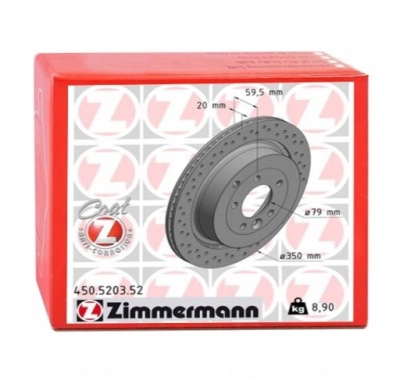 Zimmermann 450.5203.52 диск гальмівна фото №1