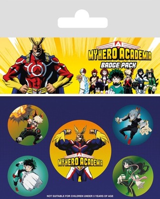 Przypinki 5 sztuk My Hero Academia zestaw