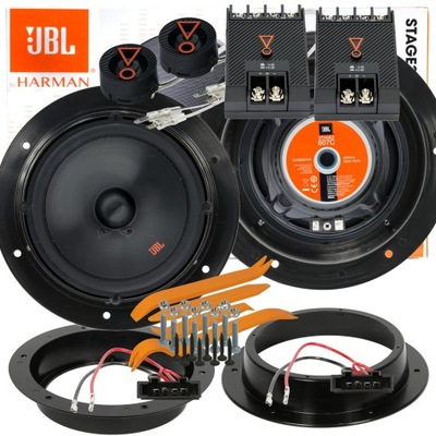 JBL STAGE 3 607C SPEAKERS VW GOLF 5 V JETTA EOS 1F  