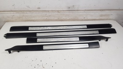 Накладки пороговые хромированные комплект audi a8 d3 фото №1