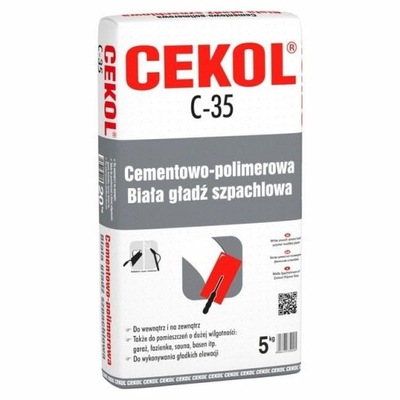 CEKOL C-35 SZPACHLA ZEWNĘTRZNA 5KG