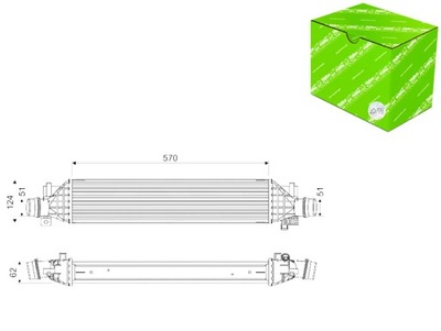 INTERCOOLER SIN DE VÁLVULA AGR OPEL MOKKA MOKKA X 1.4 1.4LPG 06.12- VALEO  