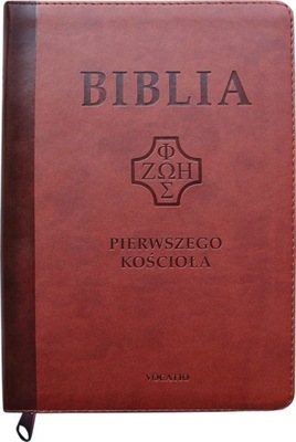 Biblia Pierwszego Kościoła zamek index złoto mahoń
