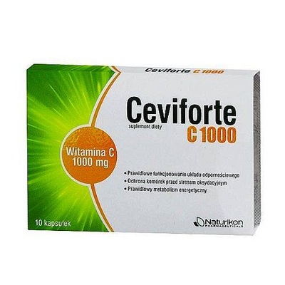 Ceviforte Witamina C 1000 mg 10 kapsułek
