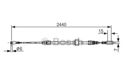 CABLE FRENOS DE MANO VOLKSWAGEN MERCEDES-BENZ BO  