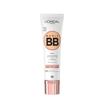 L'OREAL Krem BB 5 in1 Perfekcyjna Skóra Medium Light Vitamin Complex B5 +E