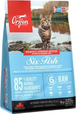 ORIJEN CAT 6 FRESH FISH Z RYBĄ DLA KOTA 340g