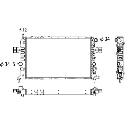 Радиатор opel astra g 97-04 фото №1