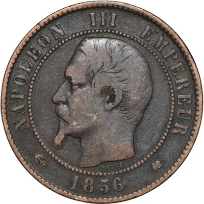 Francja 10 centymów 1856 K