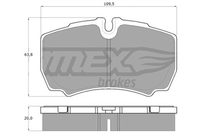 TOMEX BRAKES TRINKELĖS STABDŽIŲ IVECO DAILY 99- GAL. 