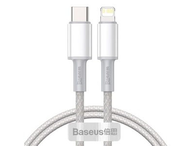 Kabel USB-C - Lightning BASEUS 1 m Biały