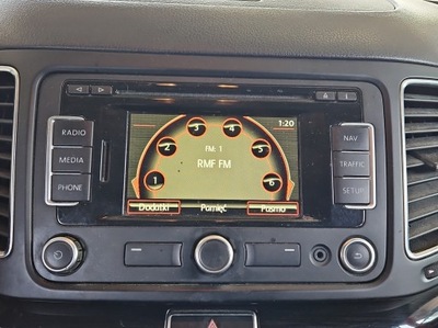 Радіо заводський navi seat alhambra ii 7n 10- 5p0035191e радіопрогравач фото №1