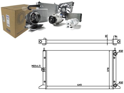 NISSENS RADUADOR DEL MOTOR 7258107  