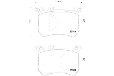 Brembo тормозные колодки тормозные mercedes w222 s-klasa 13- фото №1