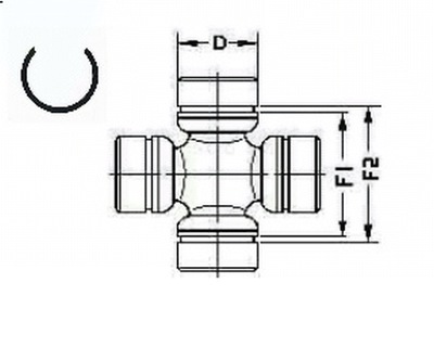 CROSS-PIECE SHAFT NAPED.26 X80  