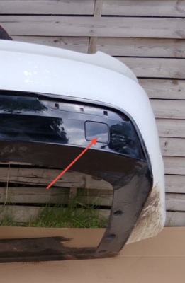 Tesla model s plaid 2021- заглушка фаркоп бампера задняя 1565572-00-с фото №1