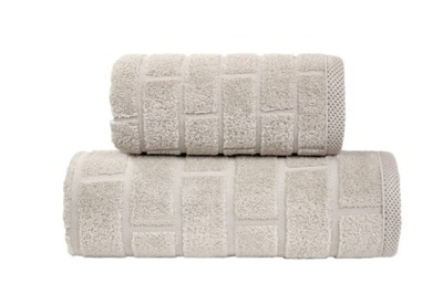 Ręcznik bawełniany Greno Brick Cappuccino 70 x 140