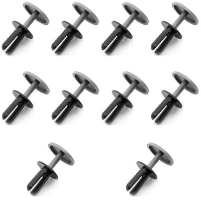 REMACHE DE COLECTOR EXTENSOR DE PARAGOLPES UNIVERSAL 8 MM GRIS 10 PIEZAS  