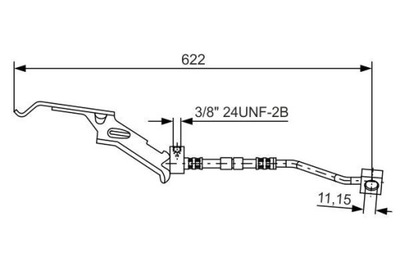 BOSCH 1 987 476 085 ПАТРУБОК ГАЛЬМІВНИЙ ЕЛАСТИЧНИЙ