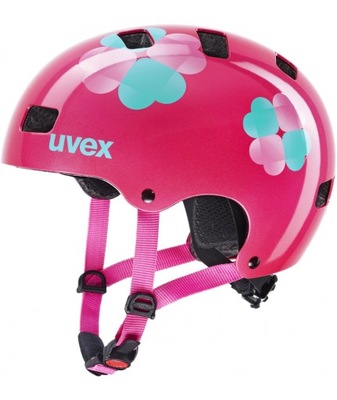 Kask dziecięcy Uvex Kid 3 Pink Flower 55-58 L