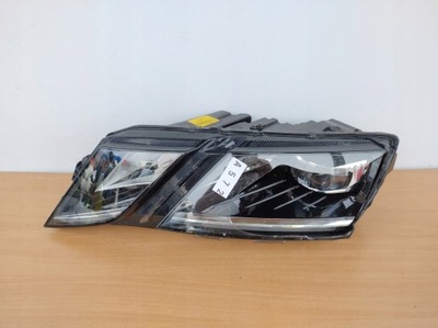 Global EU autoteile, Beleuchtung, Hauptscheinwerfer, SKODA OCTAVIA 3 III  LIFT 5E links Licht vorne REFLEKTOR FULL LED A572