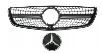 Mercedes v-klasa 447 14- решітка радіатора решітка радіатора diamond czarna фото №1