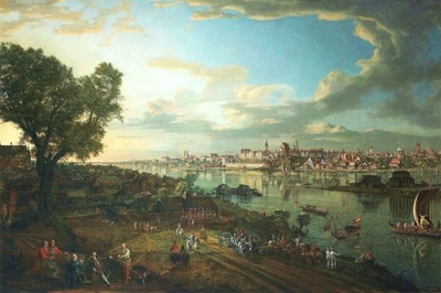 Canaletto - Widok Warszawy od strony Pragi - 60x40