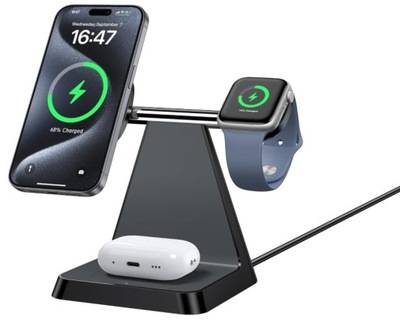 Magnetyczna stacja ładowania bezprzewodowa dla urządzeń apple