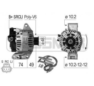 Генератор 90a era ford fiesta w fusion ka street ka фото №1