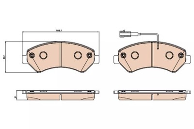 TRW КОЛОДКИ HAM. FIAT P. DUCATO 07-