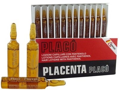 PLACENTA PLACO Ampułki na porost włosów 12x 10ml