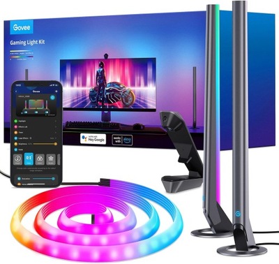 PODŚWIETLENIE LED GOVEE H604A DREAMVIEW G1 PRO WIFI Z KAMERĄ SŁUPKI RGB