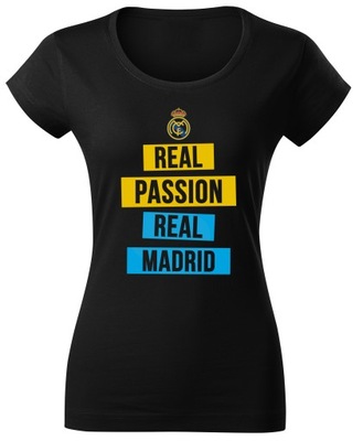Koszulka Real Madryt. Damska czarna rozmiar XL