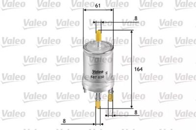 VALEO 587030 ФИЛЬТР ТОПЛИВА