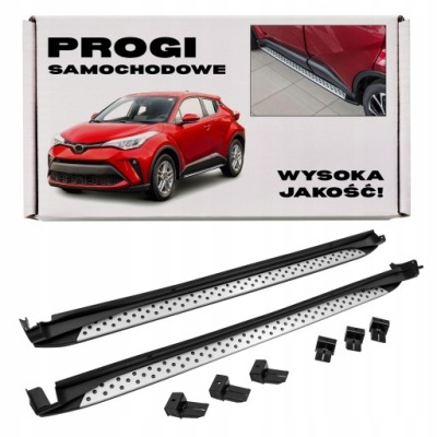 Toyota c-hr ax10 2016+ пороги боковой пороги автомобильные oem + болты фото №1