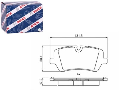Гальмівні колодки гальмівні задня land rover defender discovery v range rover iv фото №1