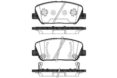 Remsa тормозные колодки тормозные hyundai genesis coupe 2.0 t фото №1